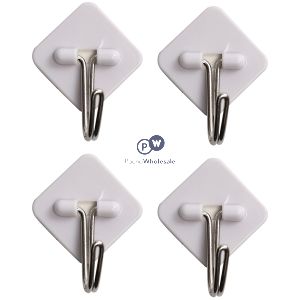 Dekton Gecko Grip Adhesive White Utensil Hook Set 3pc