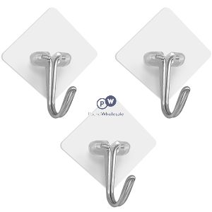 Dekton Gecko Grip Adhesive Clear Utensil Hook Set 3pc