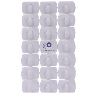 Dekton Gecko Grip White Adhesive Cable Hooks 20 Pack