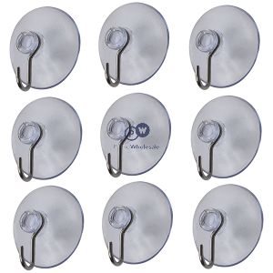 Dekton Gecko Grip Large Clear Suction Hooks 9pc