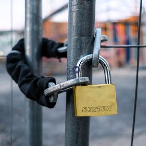 Dekton 40mm Titanium Plated Padlock With 3 Keys