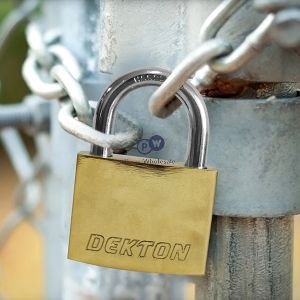 Dekton 60mm Titanium Plated Padlock With 3 Keys
