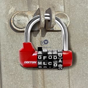 Dekton 5 Digit Combination U-type Zinc Alloy Padlock 60mm