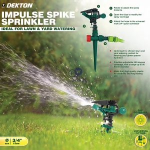 Dekton Universal 360° Impulse Spike Sprinkler