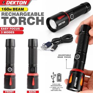 Dekton 800 Lumen 3-mode Rechargeable Torch
