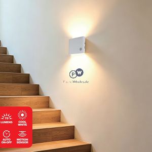 Dekton 70 Lumen Cool White Usb Rechargeable Motion Sensor Led Wall Light