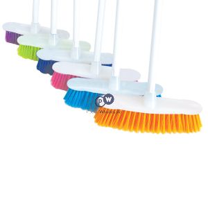 Duzzit Bright Broom With Handle 120cm Assorted Colours