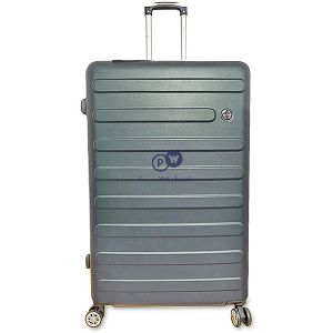 New Classic Black 8 Wheel Abs Hard Suitcase Luggage Set 4pc