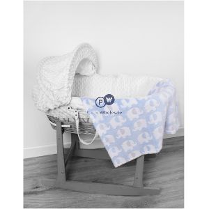 Hugs & Kisses Elephant Baby Blanket 70cm X 90cm
