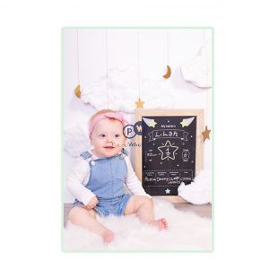 First Steps Baby Milestone Chalkboard Tracker