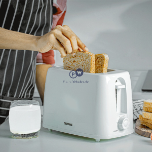 Geepas White 2 Slice 6-level Toaster