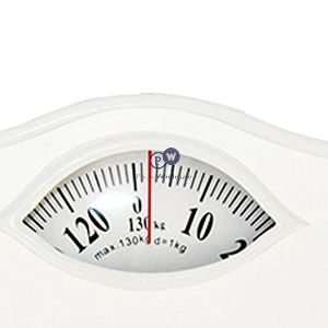 Geepas White Mechanical Bathroom Scale 130kg