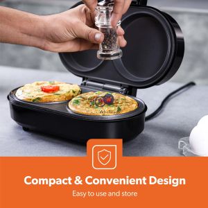 Geepas Non-stick Dual Omelette Maker