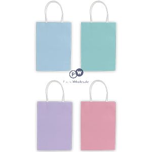 Pop Pastel Paper Party Treat Bags 10 Pack Assorted Colours