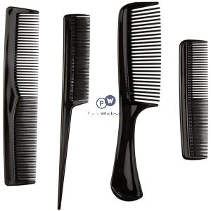 Forever Beautiful Assorted Black Styling Combs 4 Pack