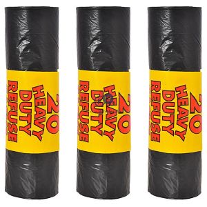 Rm Extra Heavy Duty 110g 20pk Black Refuse Sacks (110l) 30 Rolls In A Box Pallet Deal