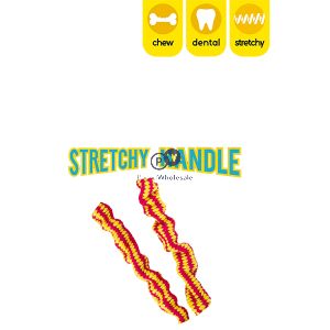 Smart Choice Strong Rubber Stretchy Handle Rope Dog Toy 42cm Assorted Colours