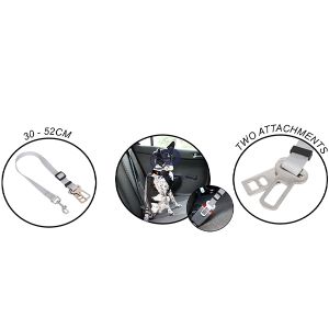 Smart Choice Universal Dog Seat Belt Restraint 30-52cm Assorted Colours