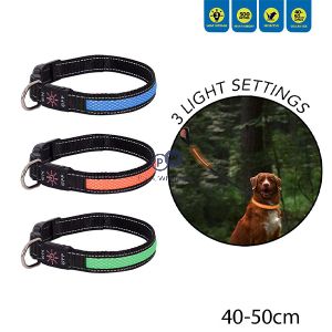 Smart Choice Led Flashing Dog Collar 41cm-51cm Assorted Colours