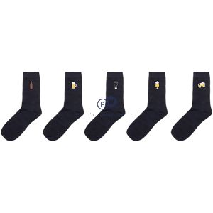 Farley Mill Assorted Men's Embroidered Beer Socks 5 Pack