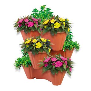 Strawberry Planter Terracotta Stackable Plant Pot