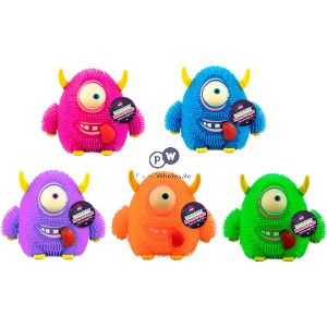Hoot Squeezy Monster Ball Squish Toy Cdu Assorted Colours