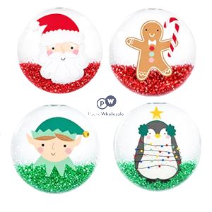 Hoot Christmas Light-up Bouncy Ball 5.5cm Cdu Assorted
