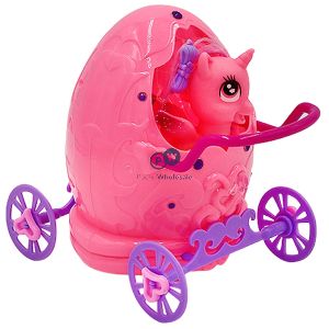 Pony With Diy Push Carriage