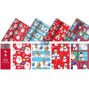 Festive Wonderland Christmas Kids Gift Wrap 4m Cdu Assorted