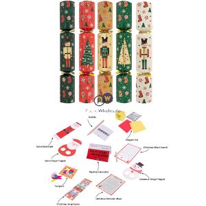 Family Nutcracker Christmas Crackers 12" 10 Pack