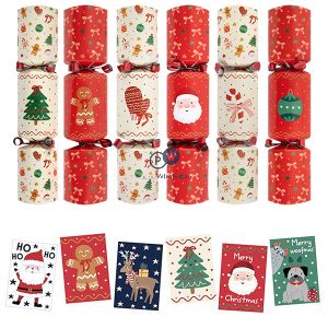Mini Festive Icons Christmas Crackers 6 Pack
