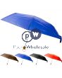 4 FOLD SUPER MINI UMBRELLA WOODEN HANDLE ASSORTED COLOURS