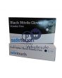 BLACK NITRILE DISPOSABLE GLOVES SMALL 100PC
