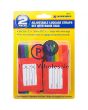 MARKSMAN ADJUSTABLE LUGGAGE STRAPS SET WITH NAME TAGS 2PC