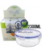 BAGER CLICK & LOCK ROUND FOOD STORAGE CONTAINER 2300ML CDU