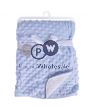 Bubble Mink Sherpa Baby Blanket Blue