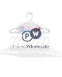 FIRST STEPS WHITE BABY CLOTHES HANGERS 8PK