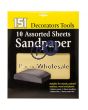 151 ASSORTED SANDPAPER SHEETS 10 PACK