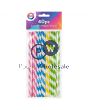 DID COLOURED PAPER STRAWS 40PC