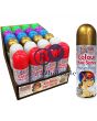 COLOURED HAIR SPRAY 6 ASSORTED COLOURS 200ML