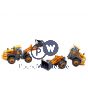 FRICTION-POWER 1:55 SCALE CONSTRUCTION TRUCKS DETACHABLE