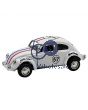 DIE CAST ALLOY SUPERBUG PULL-BACK CAR WHITE