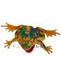 LARGE FROGS WITH SQUEAKER ORANGE/GREEN