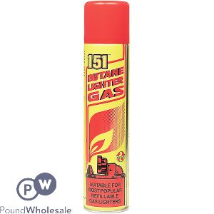 151 Butane Lighter Gas 250ml