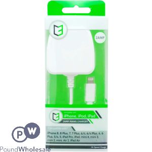 Vibe 2amp Iphone/ipad Mains Charger 1m