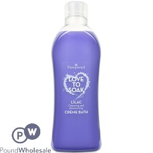 Pampered Love To Soak Creme Bubble Bath Lilac 1l