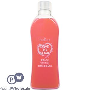 Pampered Love To Soak Creme Bubble Bath Peach 1l