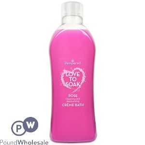 Pampered Love To Soak Creme Bubble Bath Rose 1l