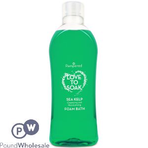 Pampered Love To Soak Foam Bubble Bath Sea Kelp 1l