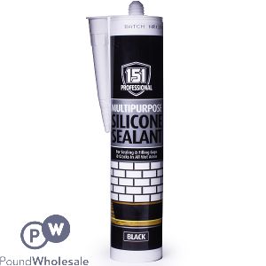 151 Professional Black Multipurpose Silicone Sealant 230ml